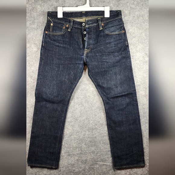 Iron Heart Other - Iron Heart 301S Selvedge 21oz Extra Heavy Denim Dark Blue Jeans Size 32×36